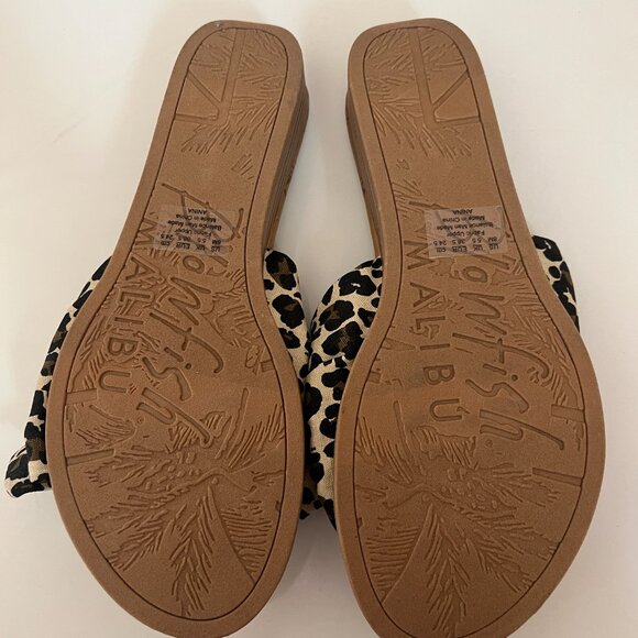 Blowfish Malibu Anina Women’s Leopard Sandals Slip On Shoe Textile Size 8 M - Picture 6 of 9